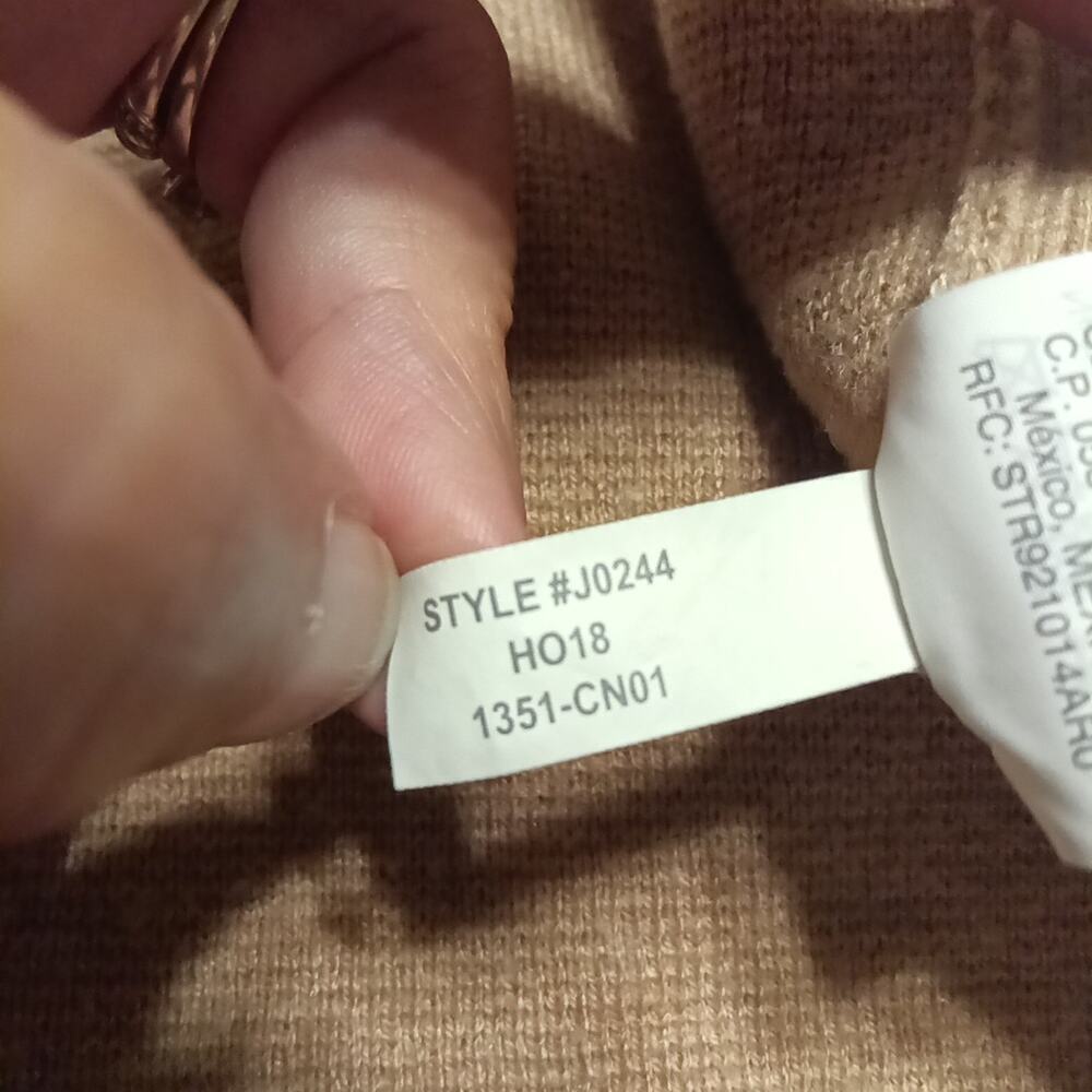 J.Crew Sophie Tan Merino Wool Blend Open Blazer Cardigan Jacket Small - Picture 5 of 6
